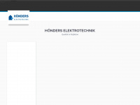 hoenders-elektrotechnik.com Webseite Vorschau