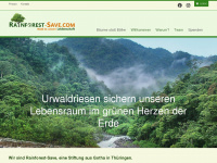 rainforest-save.com Webseite Vorschau