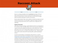 raccoon-attack.com Webseite Vorschau