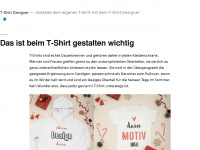 tshirt-designer.ch Webseite Vorschau