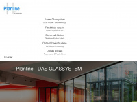 planline-das-glassystem.com Webseite Vorschau