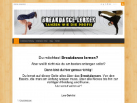 breakdance-lernen.org Webseite Vorschau