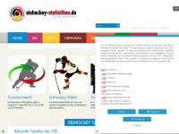 eishockey-statistiken.de Webseite Vorschau
