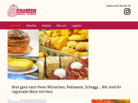 fahrni-bäckerei.ch Webseite Vorschau