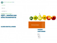 fruitservices.at Webseite Vorschau