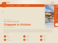 chappele.ch Webseite Vorschau