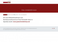 paul-schneider-haus.de Webseite Vorschau