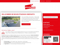 pfadihus-oberarth.ch Webseite Vorschau