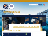 pforzheim-bisons.de Webseite Vorschau