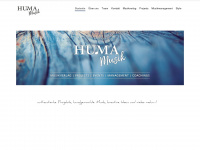 huma-musik.at Webseite Vorschau