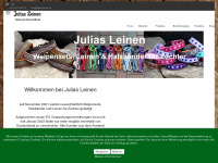 julias-leinen.de Webseite Vorschau