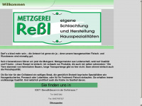 metzgerei-ressl.de Webseite Vorschau