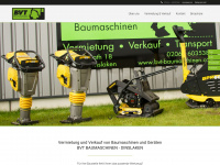 bvt-baumaschinen.com Webseite Vorschau