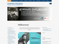 carlebach.info Webseite Vorschau