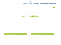 worms-erleben.de Webseite Vorschau