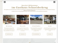 gasthausschneiderkrug.com Webseite Vorschau