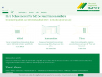 schreiner-haefner.de Webseite Vorschau