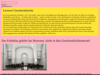 lernort-garnisonkirche.de Webseite Vorschau