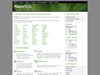 razorsql.com Webseite Vorschau