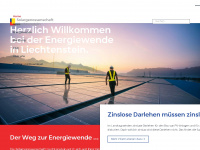 solargenossenschaft.li Webseite Vorschau