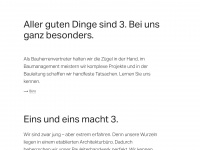 hoch3bau.ch Webseite Vorschau