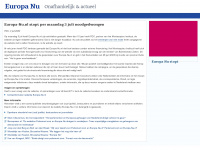 europa-nu.nl Webseite Vorschau