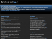 containerdienst-app.de Webseite Vorschau