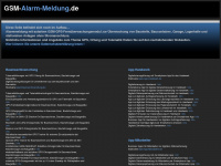 gsm-alarm-meldung.de Webseite Vorschau