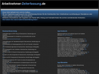 arbeitnehmer-zeiterfassung.de Webseite Vorschau