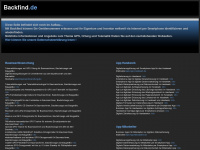 backfind.de Webseite Vorschau