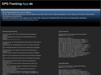 gps-tracking-app.de Webseite Vorschau