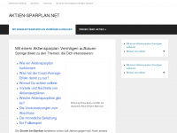 aktien-sparplan.net Webseite Vorschau