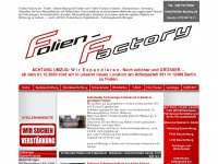 folien-factory.de Webseite Vorschau