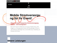 eventpower.at Webseite Vorschau