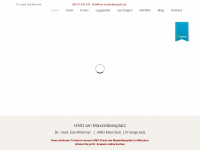 hno-maximiliansplatz.de Webseite Vorschau