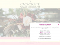 cacaobluete.de Webseite Vorschau