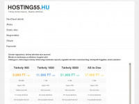 hosting55.hu Webseite Vorschau