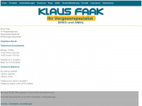 klaus-faak.de Webseite Vorschau