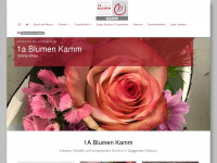 1a-blumen-kamm-shop.de Webseite Vorschau