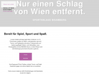 sportanlage-bisamberg.at Webseite Vorschau