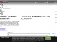 uni-sopron.hu Webseite Vorschau