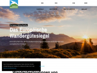 europaeisches-wanderguetesiegel.com Webseite Vorschau