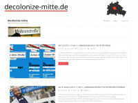 decolonize-mitte.de Webseite Vorschau