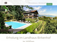landhaus-birkenhof.com Webseite Vorschau