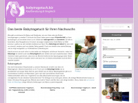 babytragetuch.biz Webseite Vorschau