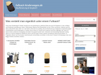 fusssack-kinderwagen.de Webseite Vorschau