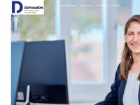 dephamon.ch Webseite Vorschau