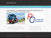 corti-transporte.ch Webseite Vorschau