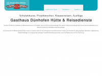 duenhofenhuette.at Webseite Vorschau