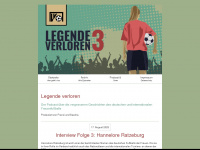 legendeverloren.de Webseite Vorschau